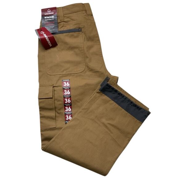 Wolverine Cargo Pants Mens 36X30 Eaton Ripstop Traditional Fit Work Workwear NWT - Picture 8 of 12